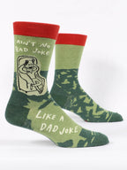 Ain't No Bad Joke Like A Dad Joke Men's Crew Socks