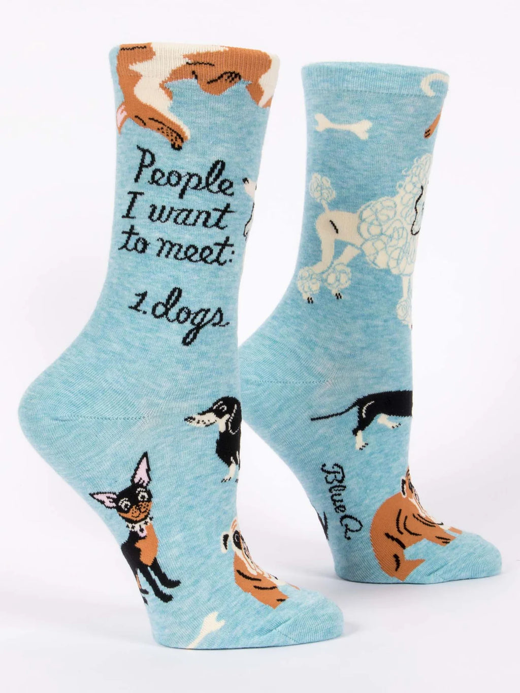 People I Want To Meet: Dogs Women's Crew Socks
