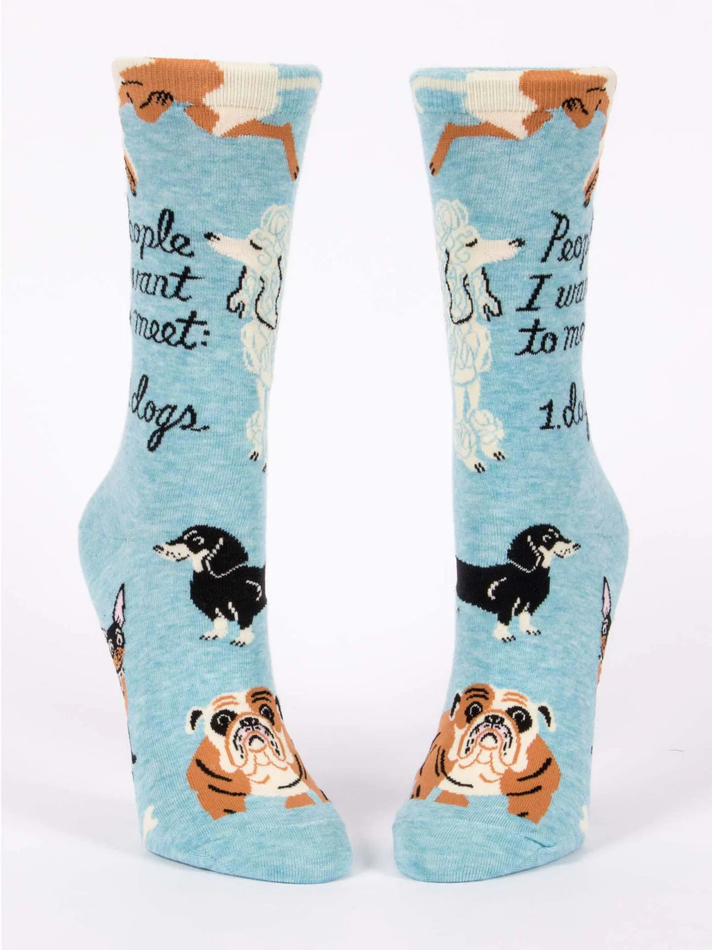 People I Want To Meet: Dogs Women's Crew Socks
