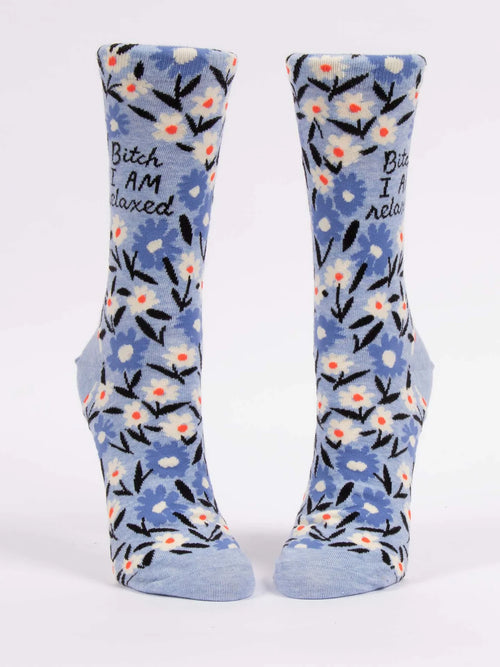 B*tch I AM Relaxed Women's Crew Socks