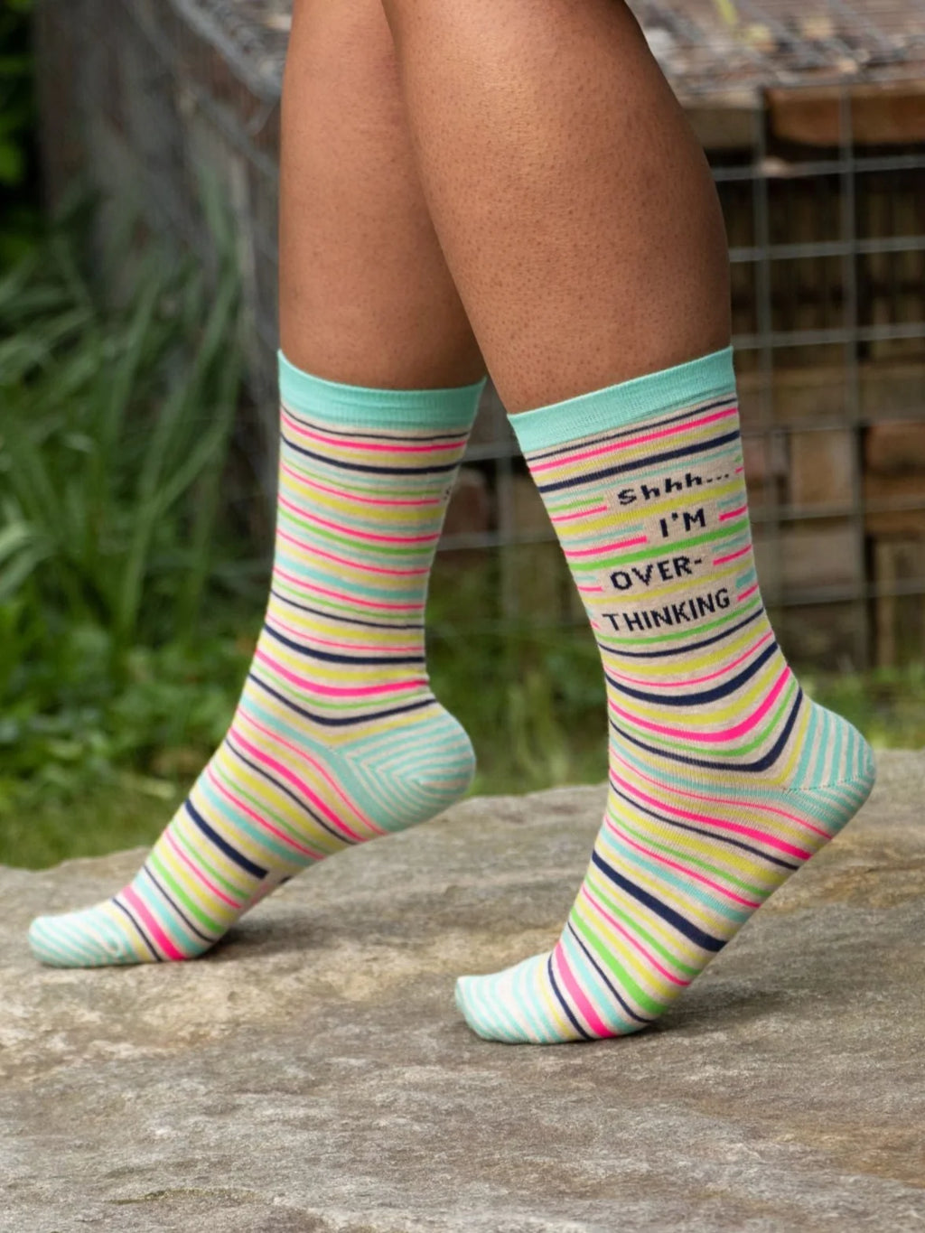 Shhh I'm Overthinking Women's Crew Socks