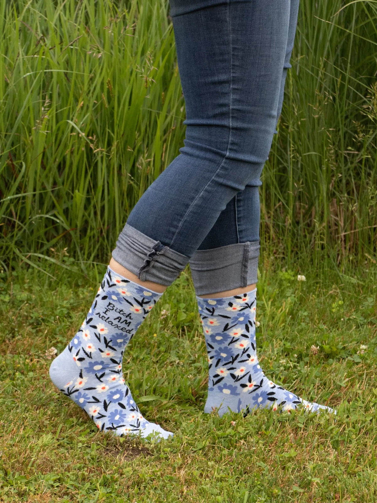 B*tch I AM Relaxed Women's Crew Socks