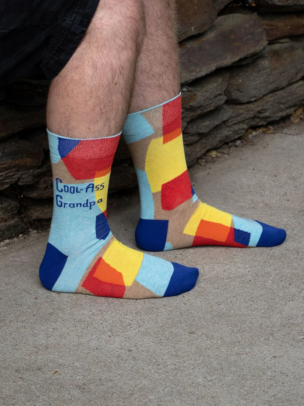 Cool-A** Grandpa Men's Crew Socks