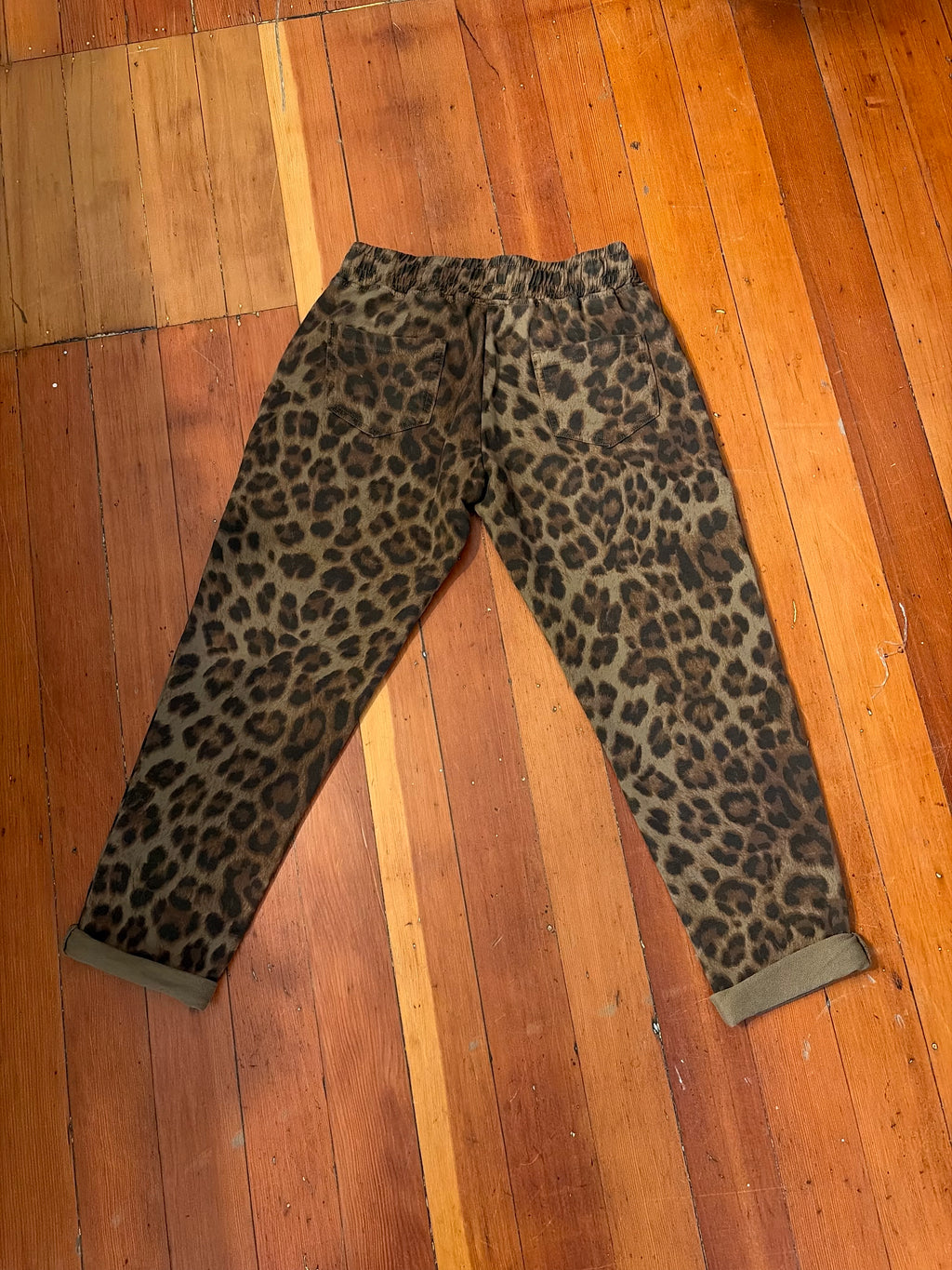 Women's Wide Leg Animal Print Pants