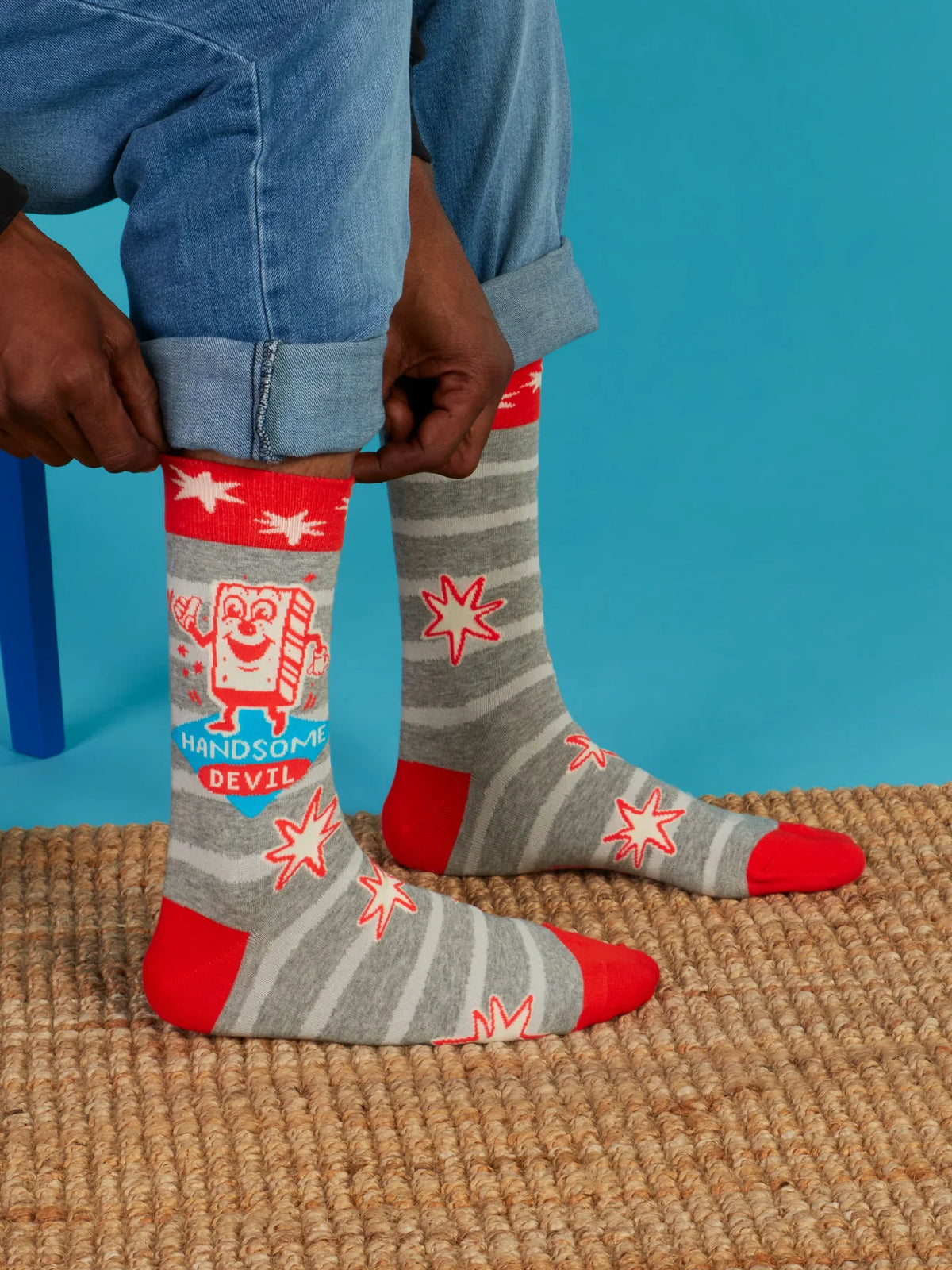 Handsome Devil Men's Crew Socks