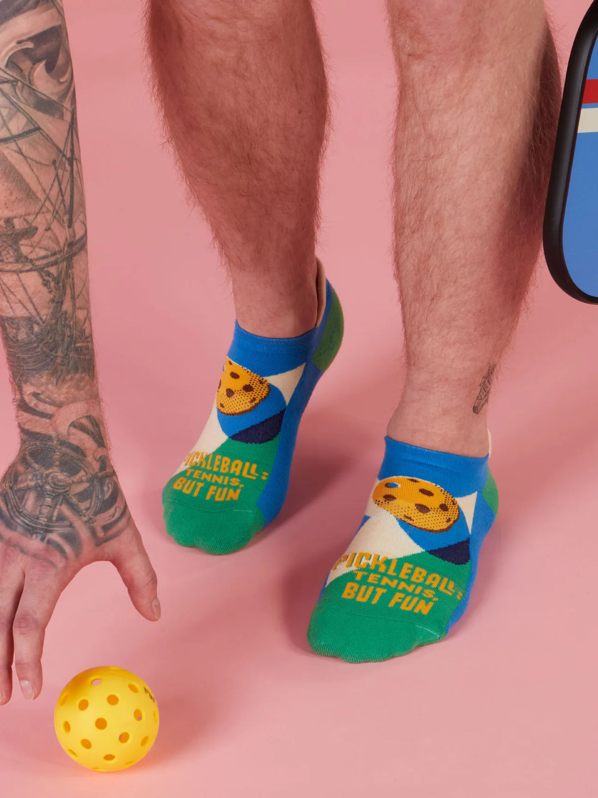 Pickleball: Tennis, But Fun Men's/Women's Sneaker Socks