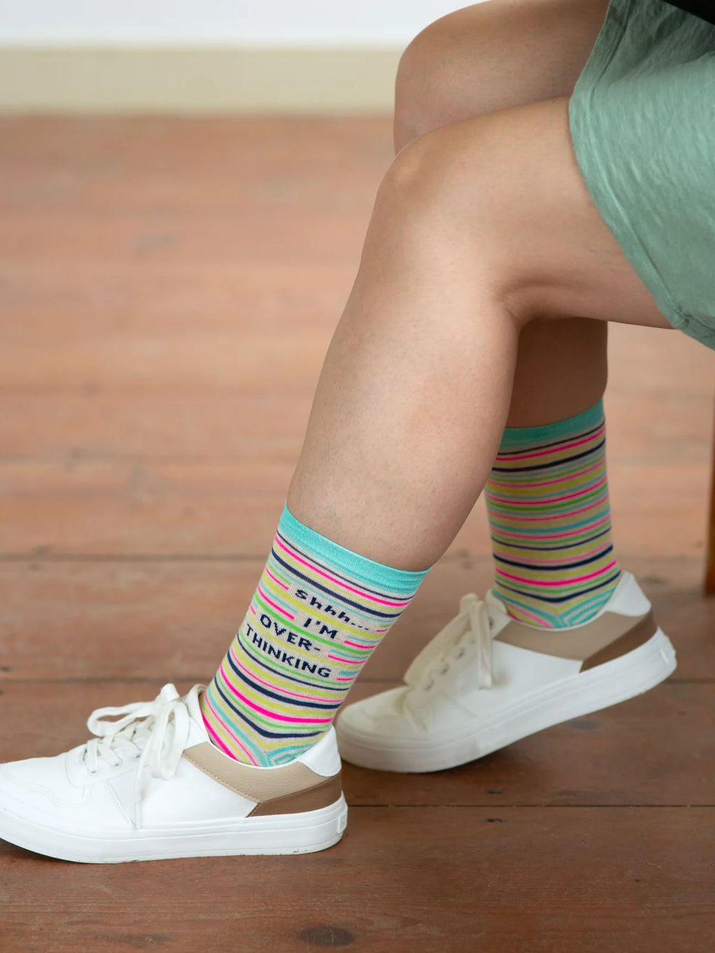 Shhh I'm Overthinking Women's Crew Socks