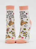 B*tch, I'm Getting My Steps In Women's Ankle Socks