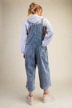 Flower Patch Washed Corduroy Denim Overalls