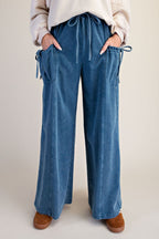 Washed Terry Knit Pants