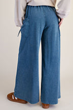 Washed Terry Knit Pants