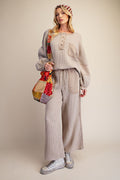 Washed Thermal Knit Pants