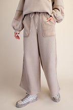 Washed Thermal Knit Pants