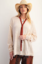 Long Sleeve Knitted Sweater