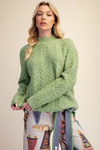 Cable Knit Surplus Back Knitted Sweater