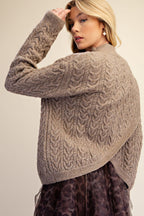 Cable Knit Surplus Back Knitted Sweater
