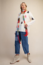 Pom Pom Christmas Tree Knitted Sweater