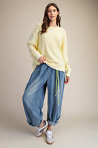 Mineral Washed Thermal Pullover