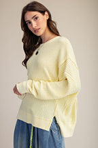 Mineral Washed Thermal Pullover
