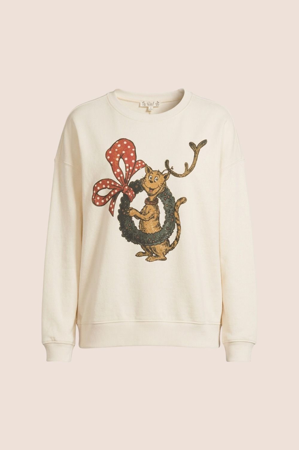 Christmas Graphic Washed Terry Pullover