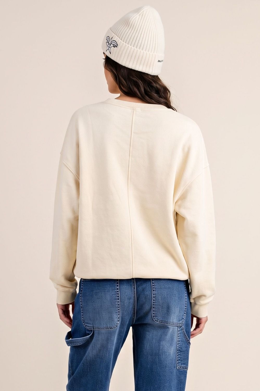 Christmas Graphic Washed Terry Pullover