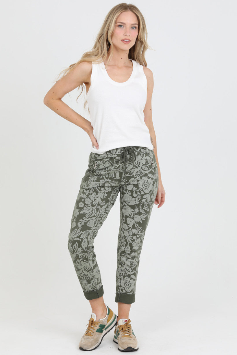 Women's Floral Jogger Pants