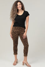 Women's Cheetah Print Jogger Pants