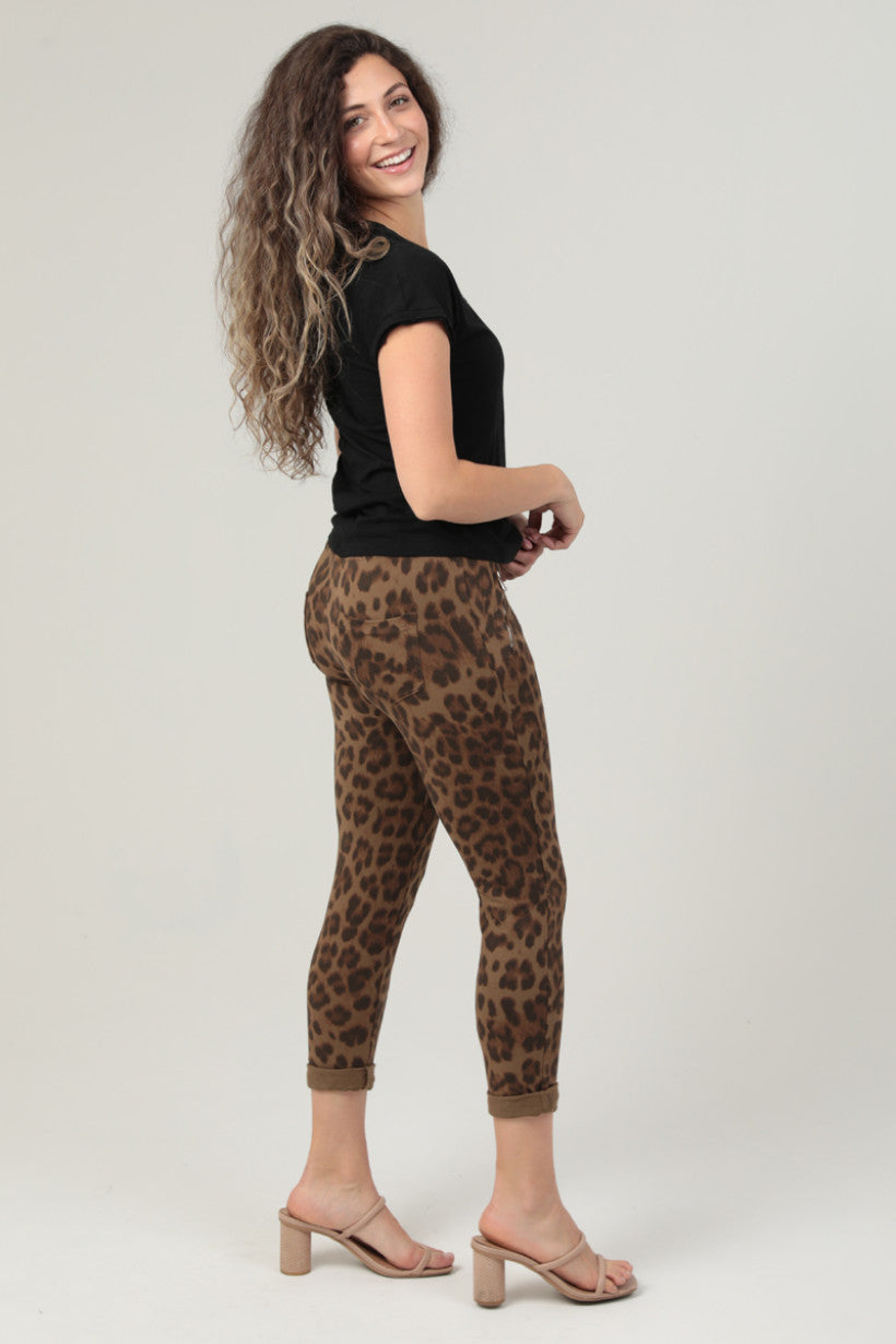 Women's Cheetah Print Jogger Pants