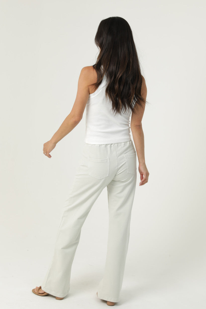 Women's Solid Wide Leg Pants